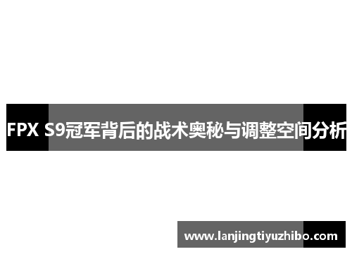 FPX S9冠军背后的战术奥秘与调整空间分析